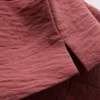 Camiseta holgada de cuello redondo con ventilación
