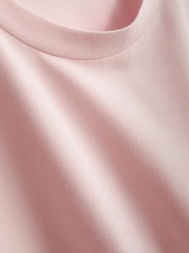 Camiseta larga de cuello redondo