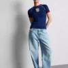 Camiseta larga para bebé con diseño de EE. UU.
