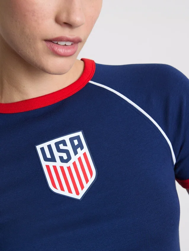 Camiseta larga para bebé con diseño de EE. UU.