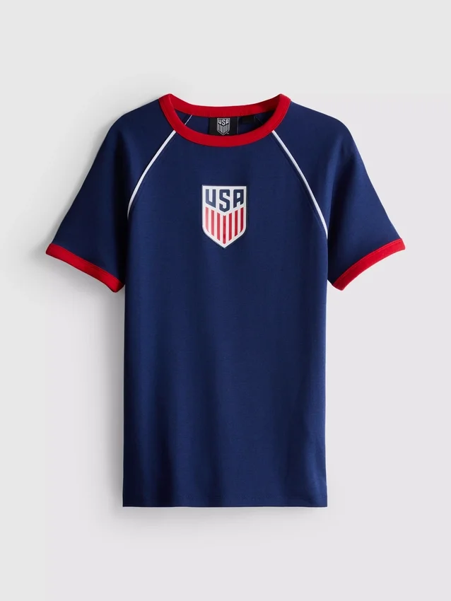 Camiseta larga para bebé con diseño de EE. UU.