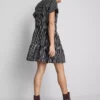 Camiseta mini a rayas con volantes