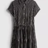 Camiseta mini a rayas con volantes