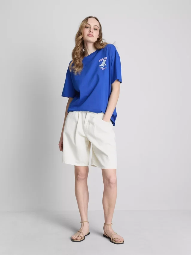 Camiseta oversize con estampado Soleil