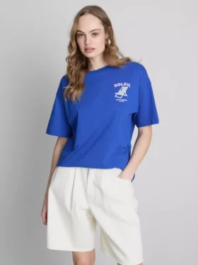 Camiseta oversize con estampado Soleil