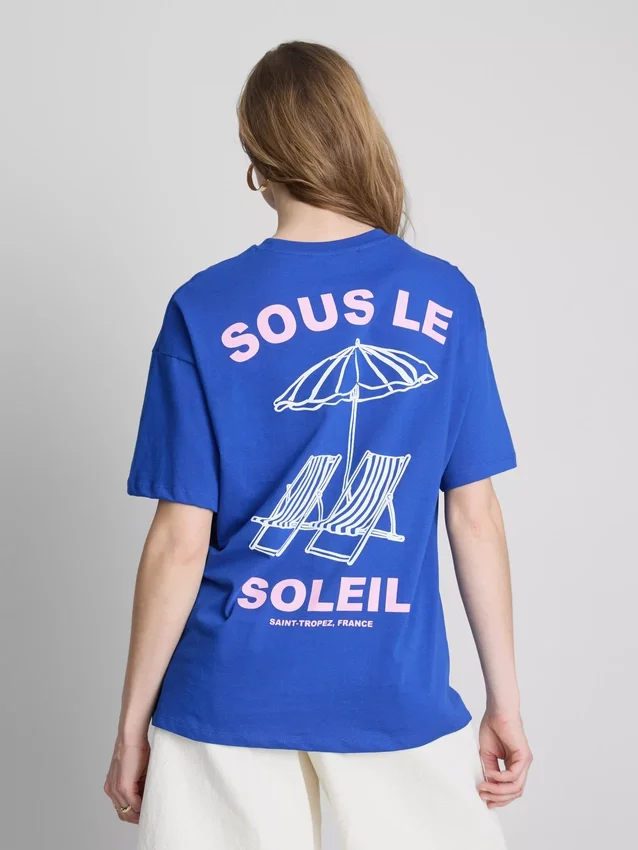 Camiseta oversize con estampado Soleil