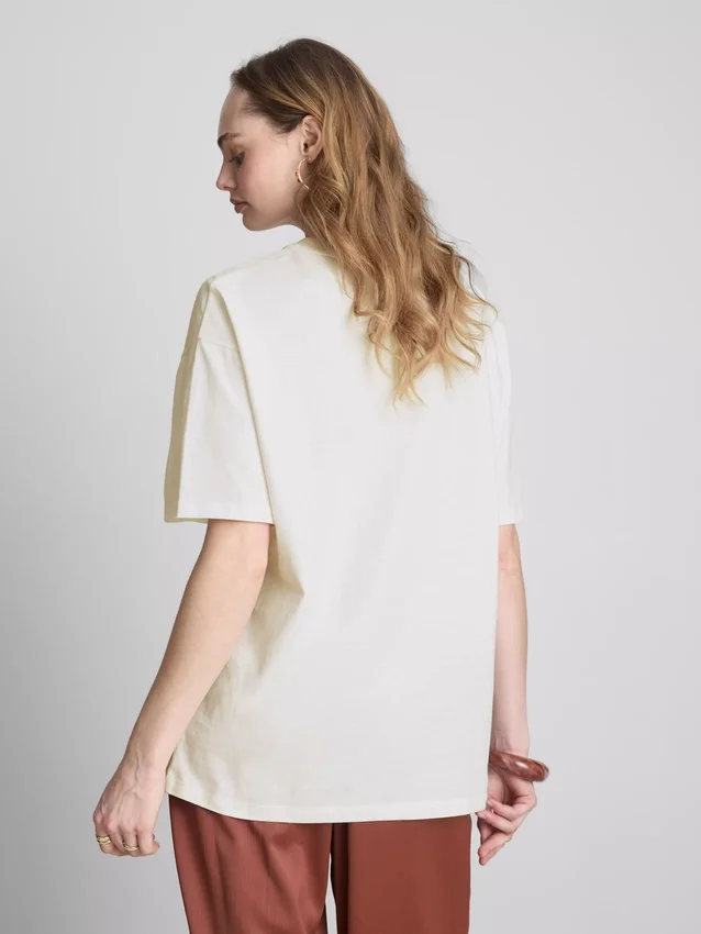 Camiseta oversize de algodón de estilo retro