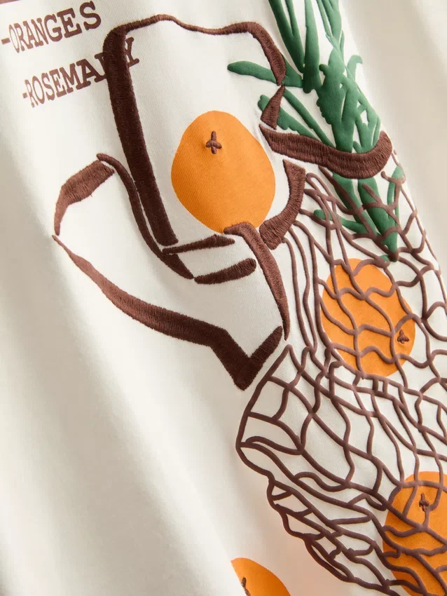 Camiseta oversize de algodón de estilo retro