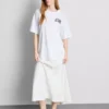 Camiseta oversize de algodón estilo boyfriend con estampado