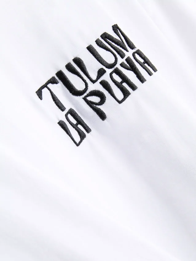 Camiseta oversize de algodón estilo boyfriend con estampado