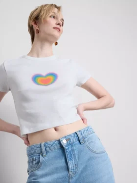 Camiseta para bebé «Pride Heart» con alto contenido de algodón