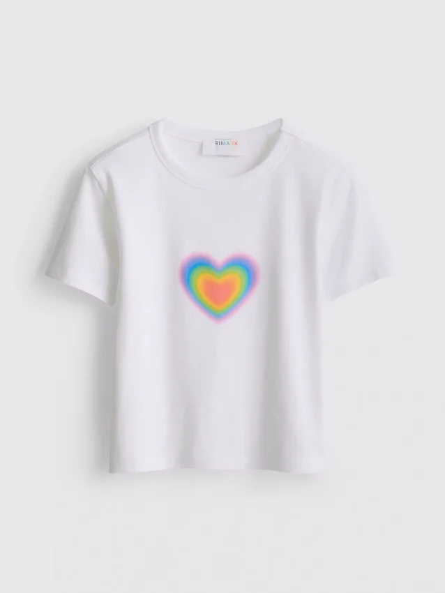 Camiseta para bebé «Pride Heart» con alto contenido de algodón