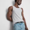 Camiseta sin mangas acanalada