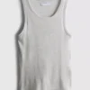 Camiseta sin mangas acanalada