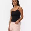 Camiseta sin mangas básica de jersey elástico