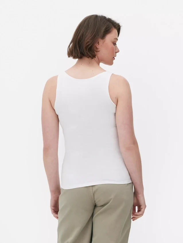 Camiseta sin mangas clásica de algodón