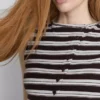 Camiseta sin mangas con botones, con alto contenido de algodón