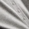 Camiseta sin mangas con botones, con alto contenido de algodón