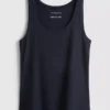 Camiseta sin mangas con cuello redondo
