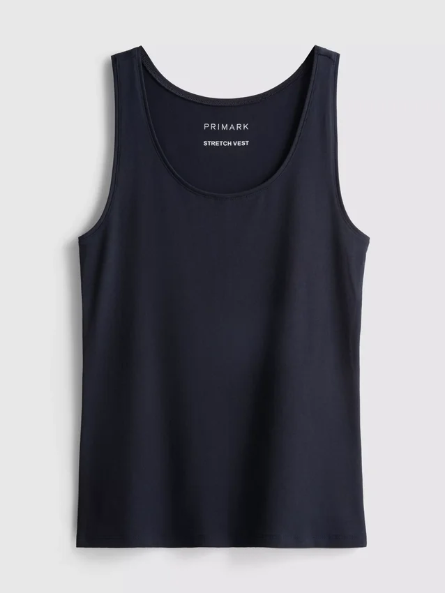 Camiseta sin mangas con cuello redondo