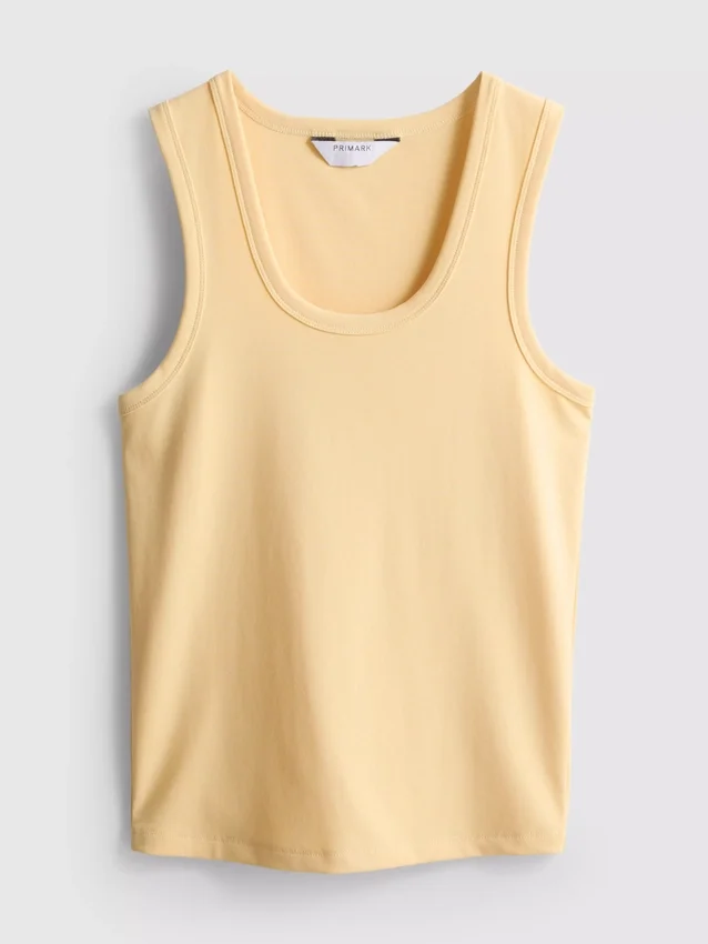 Camiseta sin mangas con cuello redondo y espalda nadadora
