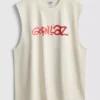 Camiseta sin mangas con diseño de Gorillaz