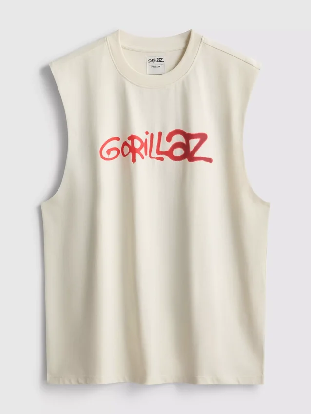 Camiseta sin mangas con diseño de Gorillaz