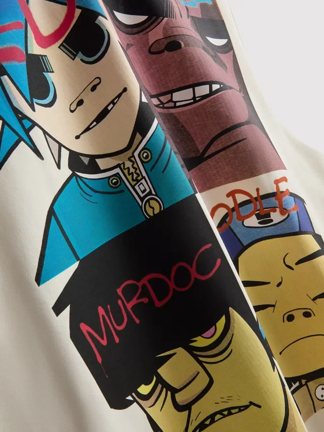Camiseta sin mangas con diseño de Gorillaz
