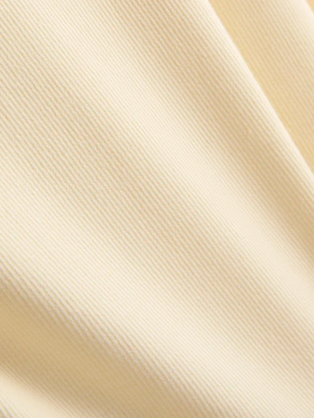 Camiseta sin mangas con espalda en forma de «U» y tejido acanalado con alto contenido de algodón