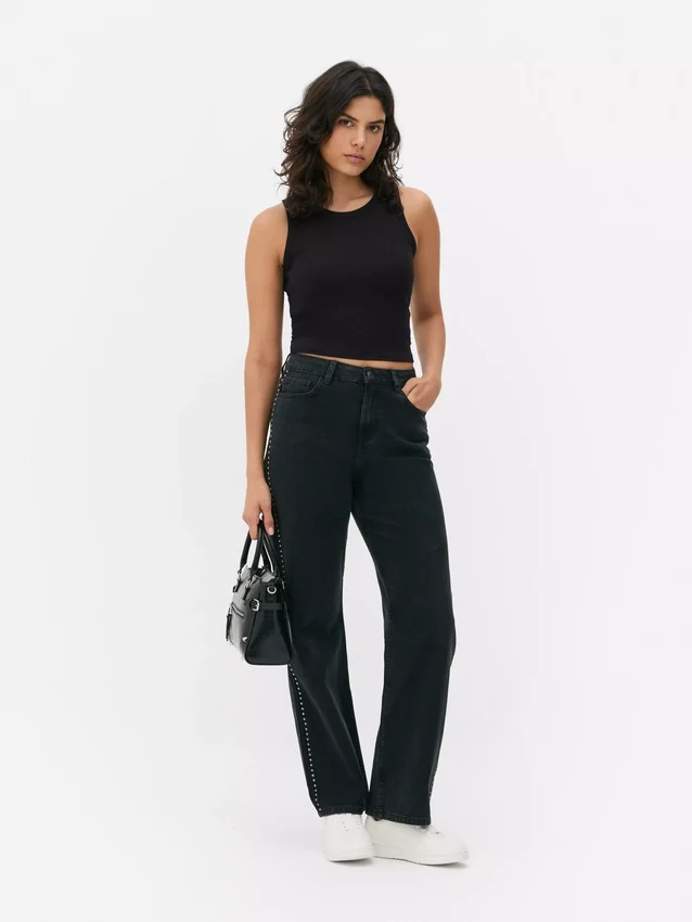 Camiseta sin mangas con espalda nadadora y canalé
