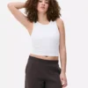 Camiseta sin mangas con espalda nadadora y canalé