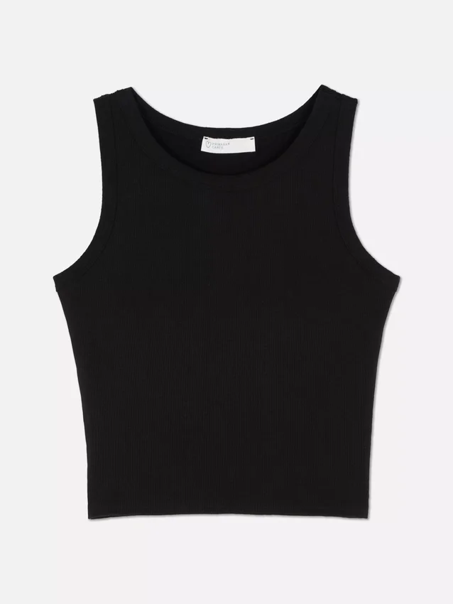 Camiseta sin mangas con espalda nadadora y canalé