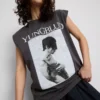 Camiseta sin mangas con estampado de Yungblud de algodón