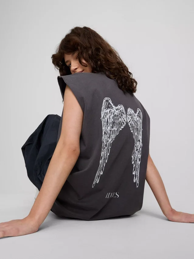 Camiseta sin mangas con estampado de Yungblud de algodón