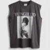 Camiseta sin mangas con estampado de Yungblud de algodón