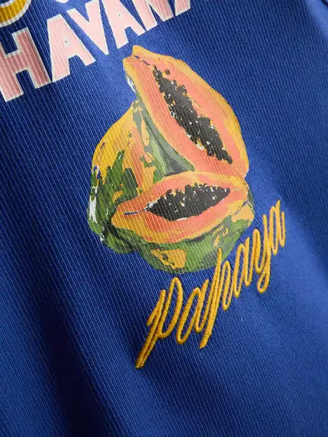 Camiseta sin mangas con estampado gráfico y tejido acanalado, con alto contenido de algodón