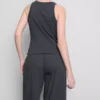 Camiseta sin mangas de algodón con espalda en forma de U