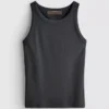 Camiseta sin mangas de algodón con espalda en forma de U