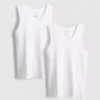 Camiseta sin mangas de corte ajustado con ribete