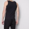 Camiseta sin mangas de corte ajustado con ribete