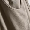 Camiseta sin mangas de corte ajustado con ribete