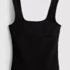 Camiseta sin mangas de crepé con tirantes anchos