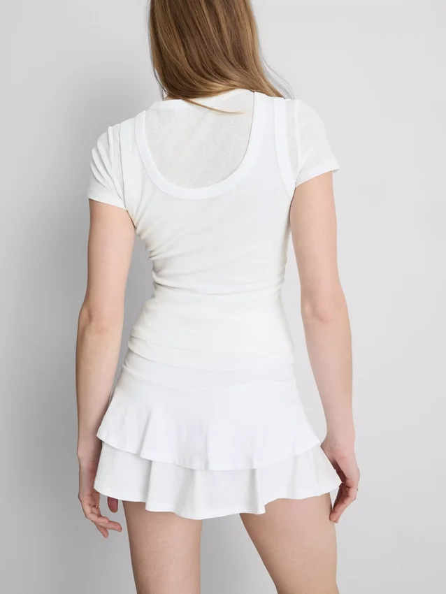 Camiseta sin mangas de doble capa