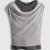 Camiseta sin mangas de doble capa