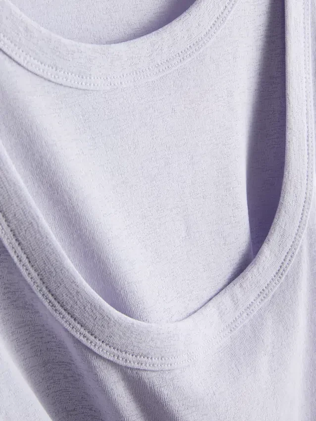 Camiseta sin mangas de doble capa