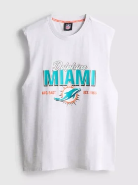 Camiseta sin mangas de los Miami Dolphins de la NFL