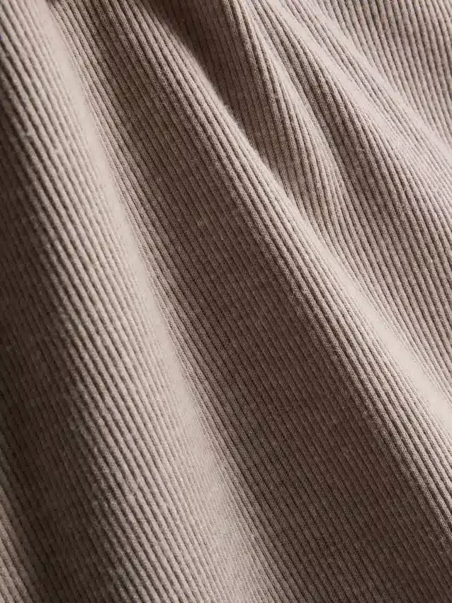 Camiseta sin mangas de mezcla de algodón acanalada