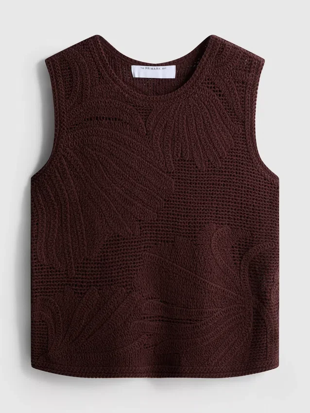 Camiseta sin mangas de punto de ganchillo de The Edit