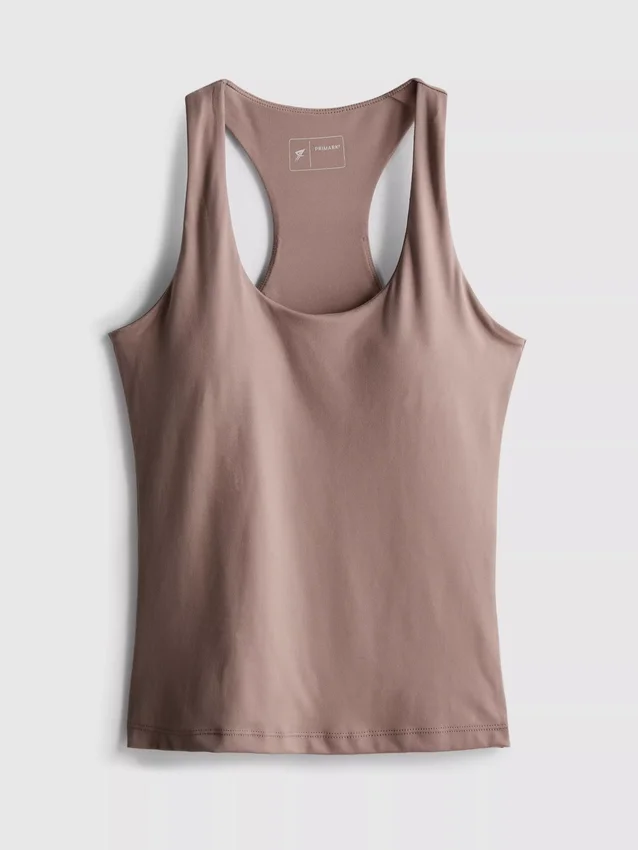 Camiseta sin mangas deportiva con cuello redondo