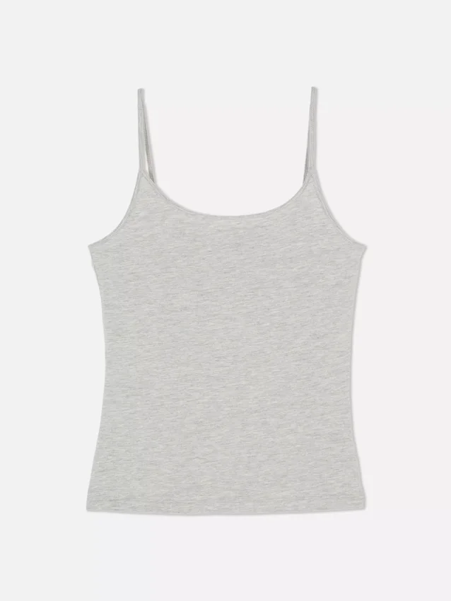Camiseta sin mangas elástica básica